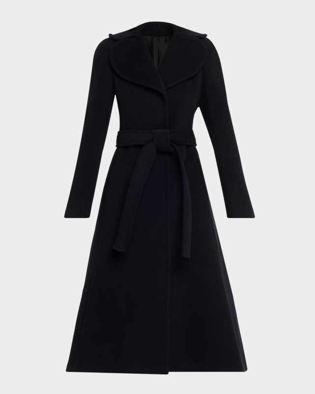 Cinched Wool Coat